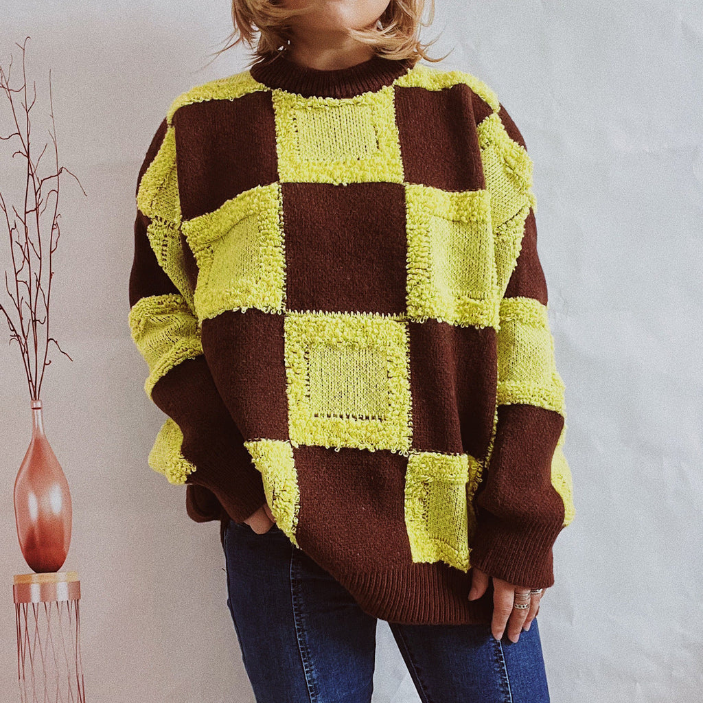 WW | Herrlicher Karierter Pullover Für Frauen