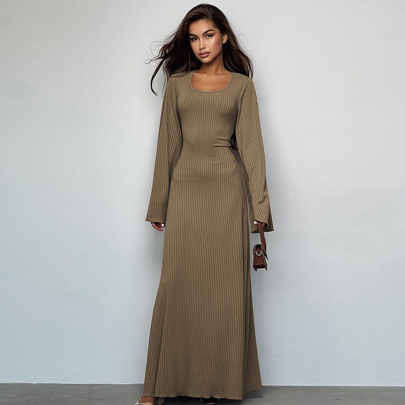 Damen Maxikleid mit modischen Flügeldetails WW