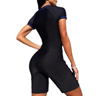 Femme Kurzarm Reißverschluss Surfanzug WW