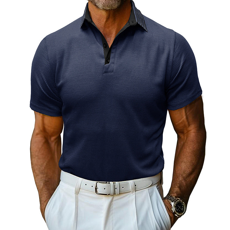 Herren Sportliches Poloshirt mit atmungsaktiven Mesh-Eigenschaften und elegantem Kragen WW
