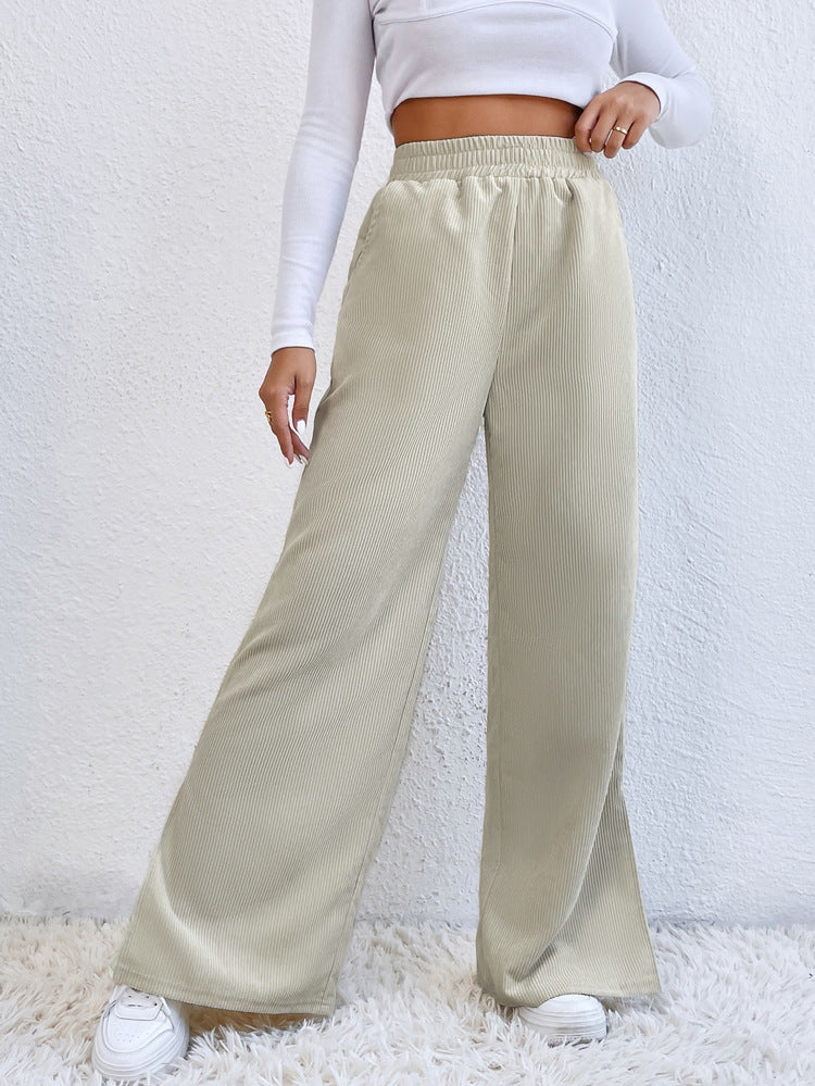 WW mit hoher Taille und Cordstoff