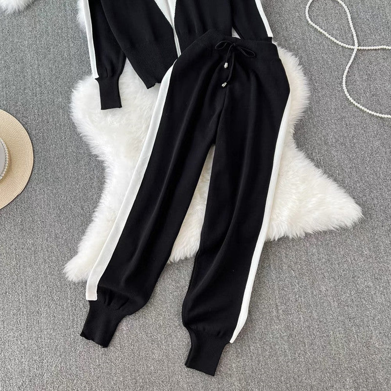 Damen sportliches High-Quality Lounge-Set mit Reißverschluss WW