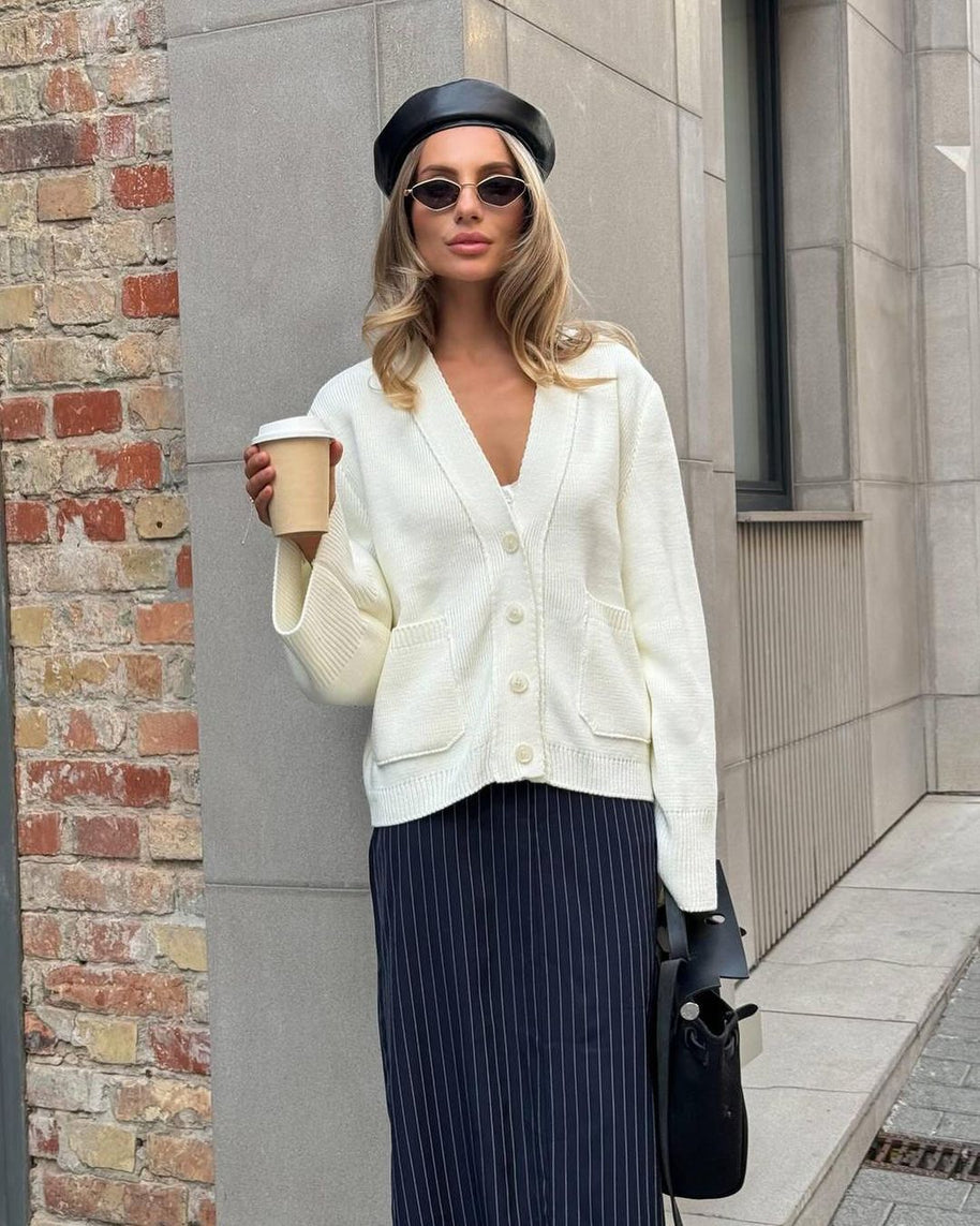 Damen Strickjacke mit Oversized-Schnitten WW