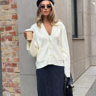 Damen Strickjacke mit Oversized-Schnitten WW