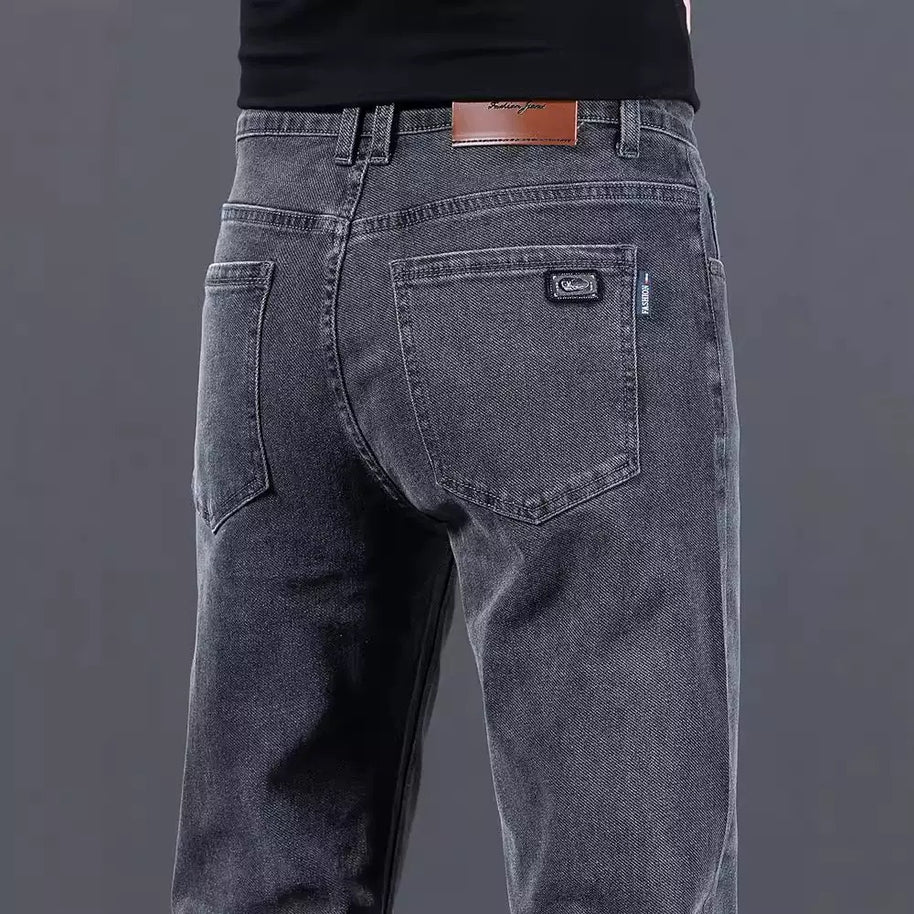 Herren modische Slim-Fit Jeans aus weichem Denim WW