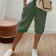 Leichte Shorts mit elastischem Bund für Damen WW