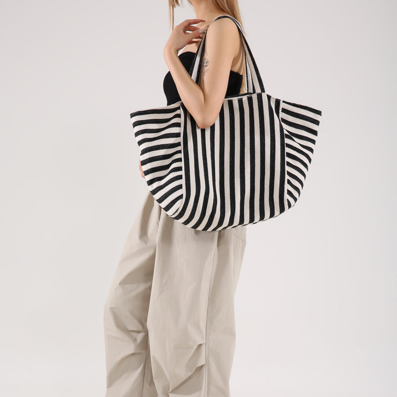 Damen Strandtasche mit großzügigem Innenraum und robustem Material WW