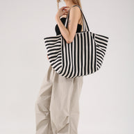 Damen Strandtasche mit großzügigem Innenraum und robustem Material WW