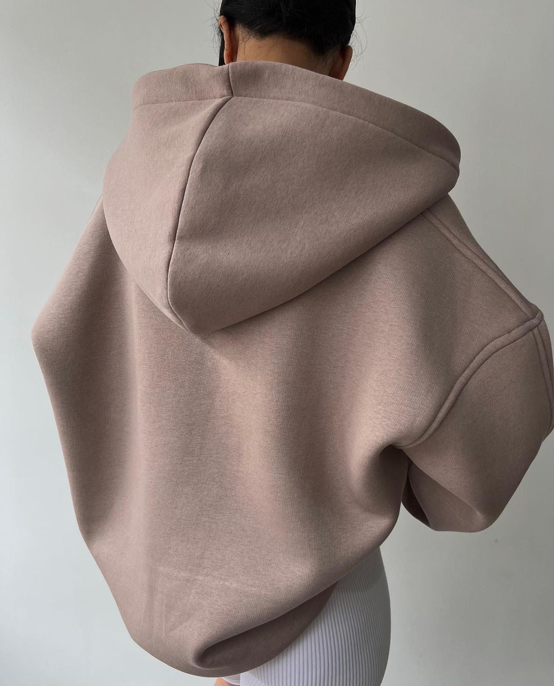 Damen oversized Kapuzenpullover mit Kängurutasche und bequemer Passform WW