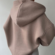 Damen oversized Kapuzenpullover mit Kängurutasche und bequemer Passform WW