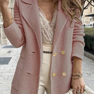 Damen Schnittiger Strickblazer WW