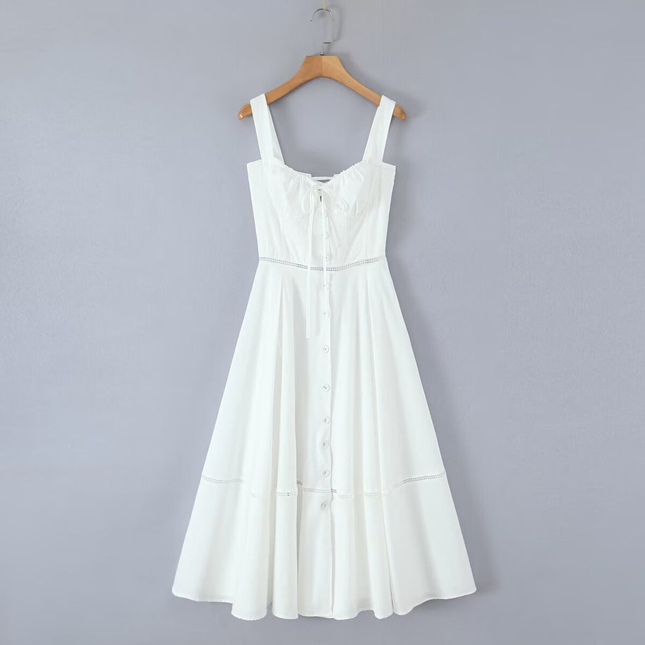 Damen Sommerliches Viskosekleid mit raffinierten Rüschendetails WW