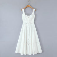 Damen Sommerliches Viskosekleid mit raffinierten Rüschendetails WW