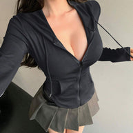 Damen Sportliche Zip-Jacke WW