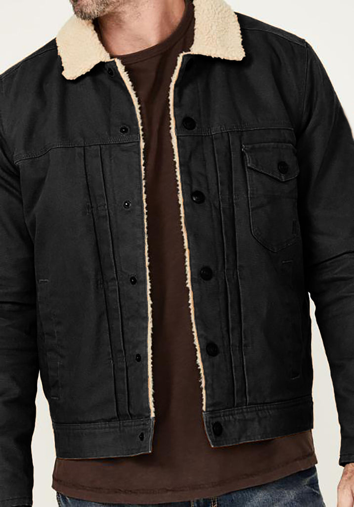 Herren Winterjacke aus strapazierfähigem Baumwollmaterial mit Teddyfutter und praktischen Taschen WW