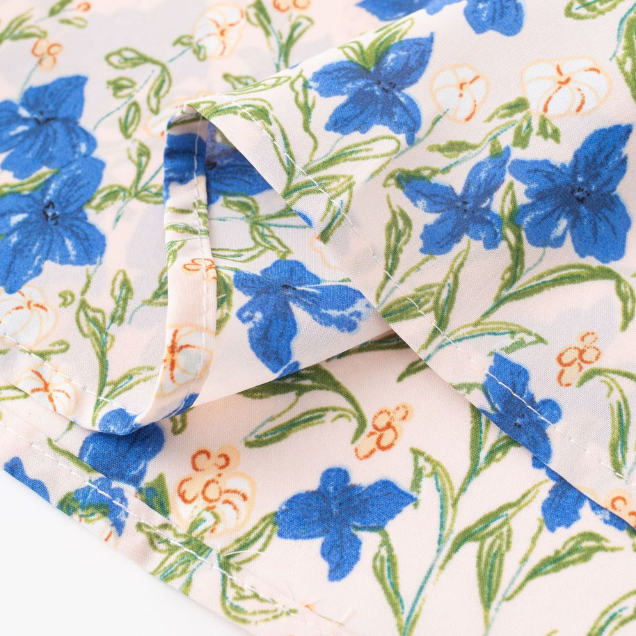 Damen Sommerliches Kleid mit verstellbaren Spaghettiträgern und floralem Design WW