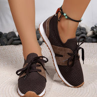 Damen Atmungsaktive Sport-Sneaker mit flexiblem Gummizug und rutschfester Sohle W&W