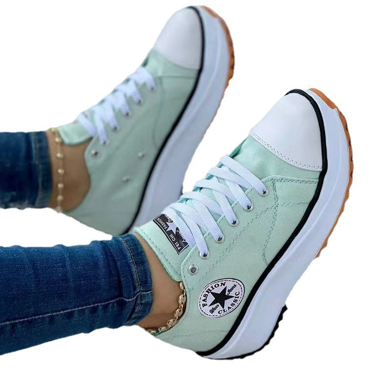Damen Sneaker mit trendigem Neonprofil und sportlichem Design WW