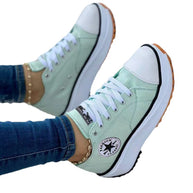 Damen Sneaker mit trendigem Neonprofil und sportlichem Design WW