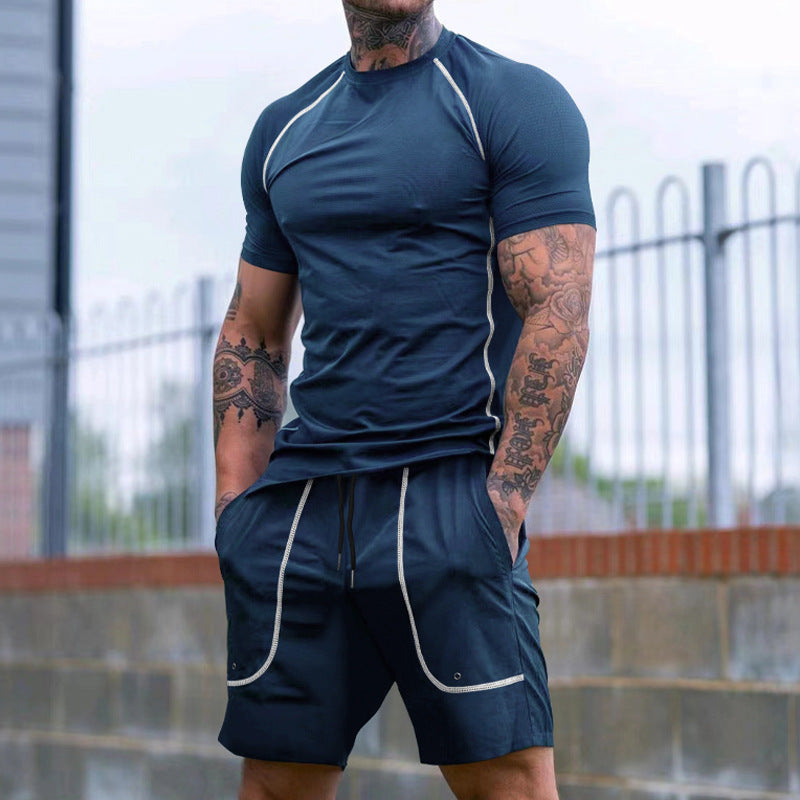 Herren Sportliches Funktions-Set aus atmungsaktivem Material mit vielseitigen Taschen WW