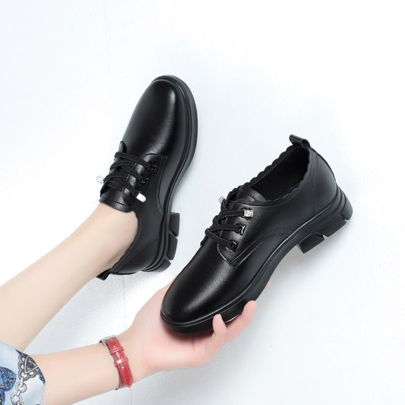 Damen Schnürschuhe mit eleganter Kante und rutschfester Sohle WW