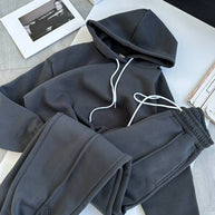 Damen sportliches und bequemes Hoodie-Set mit Gummizug WW