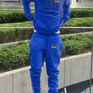 Damen Bequemer Kapuzenpullover und Jogginghose Set WW