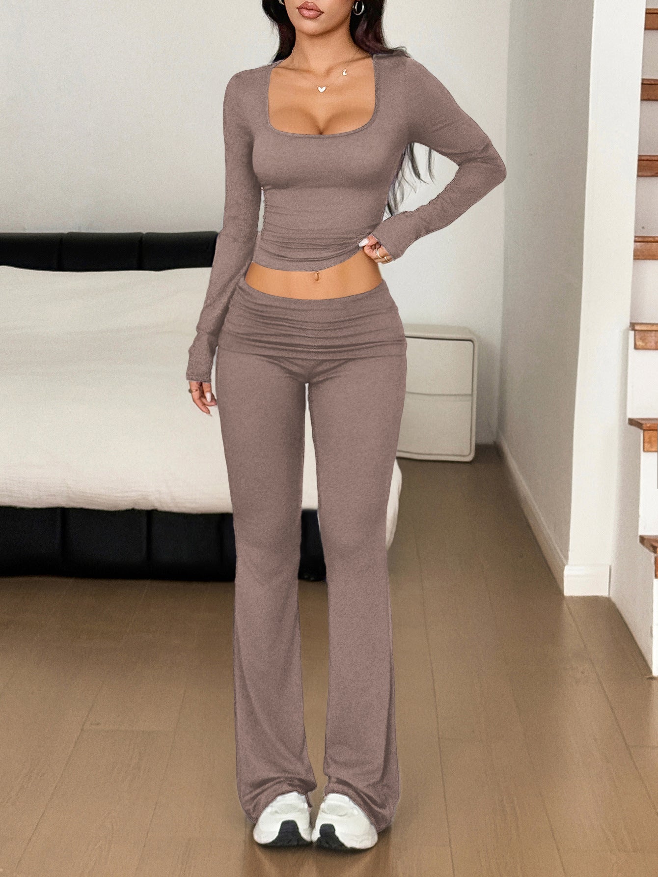 Damen Sportliches Zweiteiliges Set WW