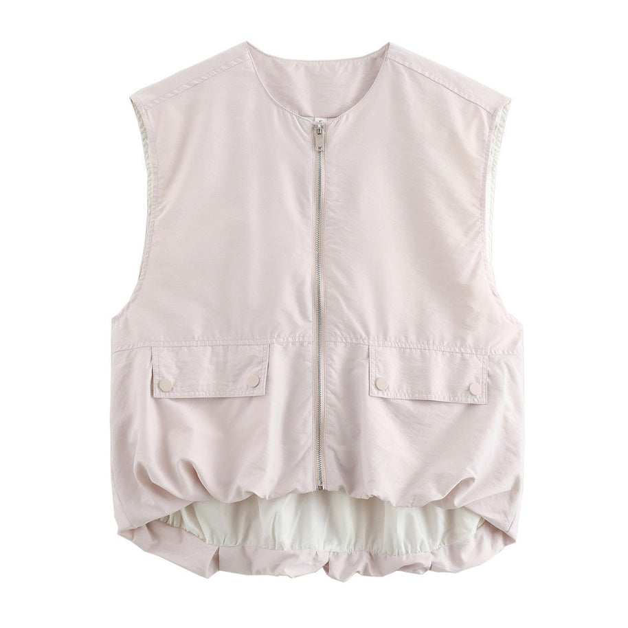 WWMODE | Lockere Freizeit Cardigan Weste Tank Top