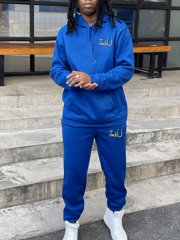Damen Bequemer Kapuzenpullover und Jogginghose Set WW