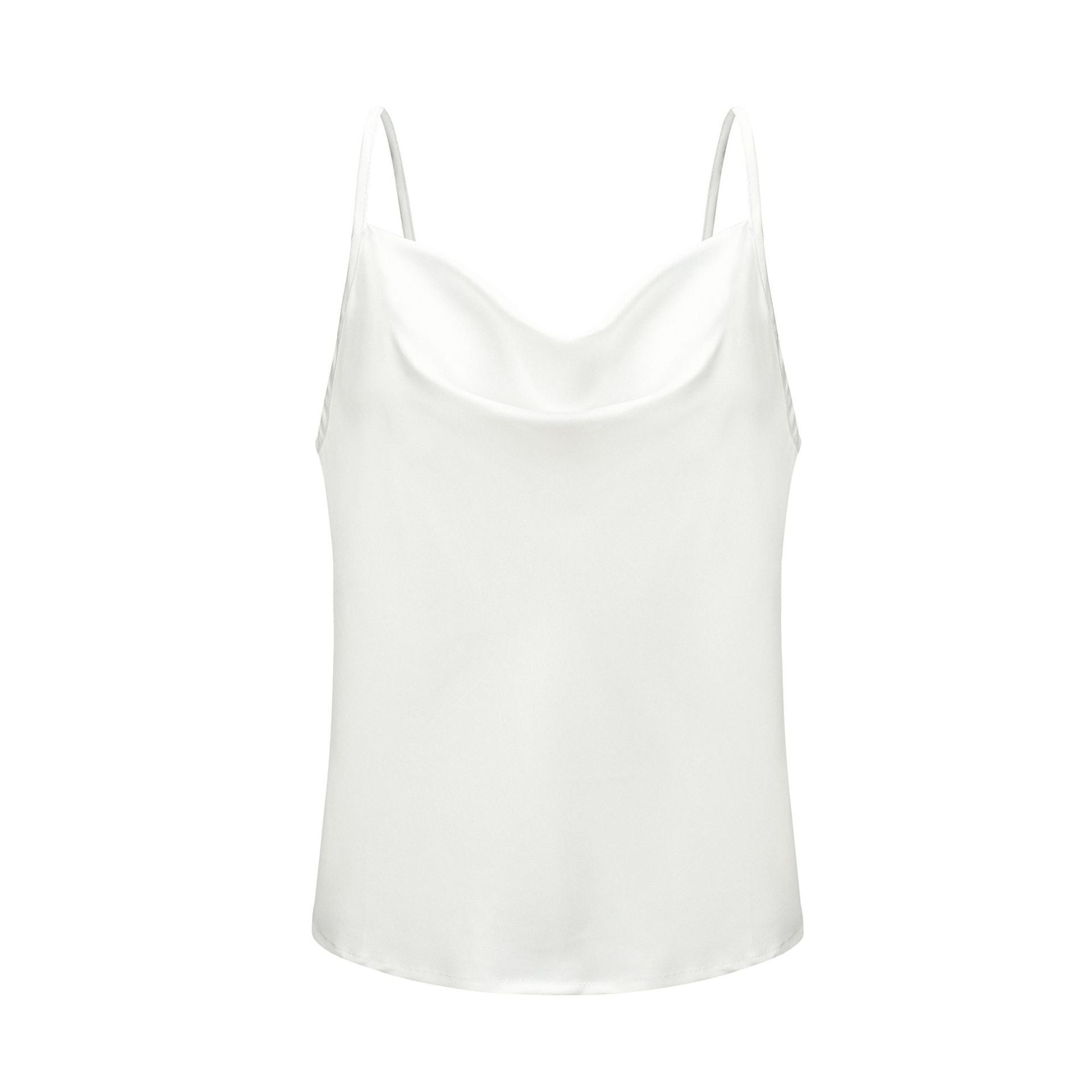 Damen Satin Top mit tiefem Ausschnitt und verstellbaren Trägern WW