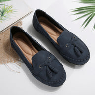 Damen bequeme Slipper mit dekorativem Bogen WW