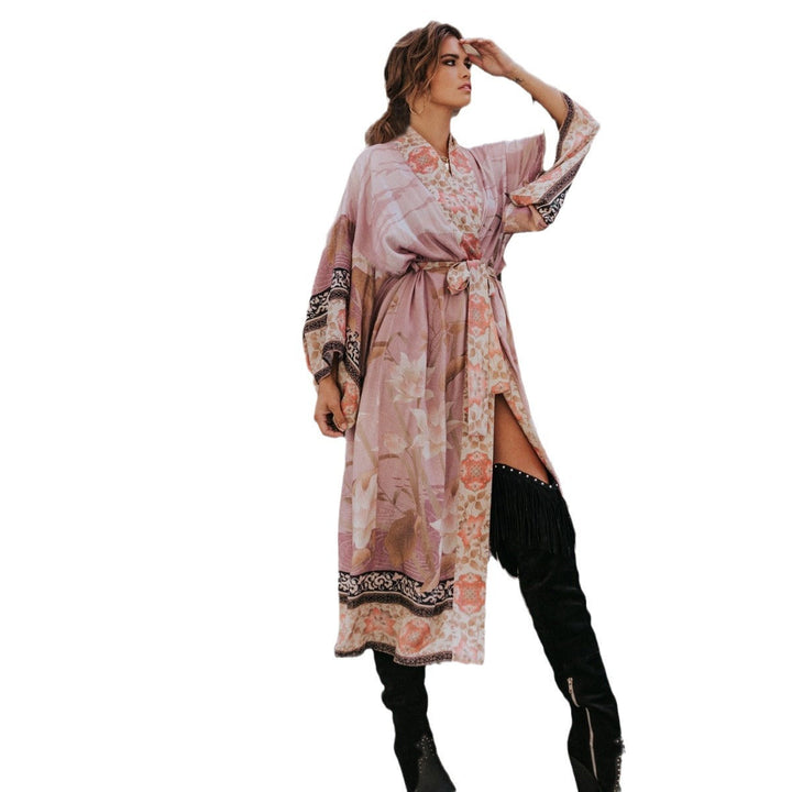 Damen Strandrobe im luxuriösen und künstlerischen Design W&W Mode