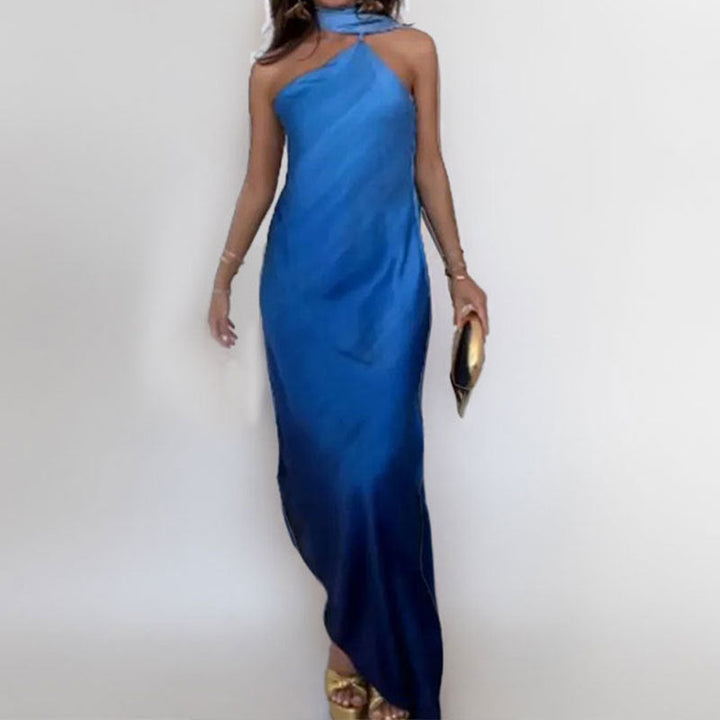 Damen Maxikleid mit elegantem schulterfreiem Design und seitlichem Schlitz W&W Mode