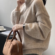 WW Soft Touch Halzip-Pullover mit Stehkragen