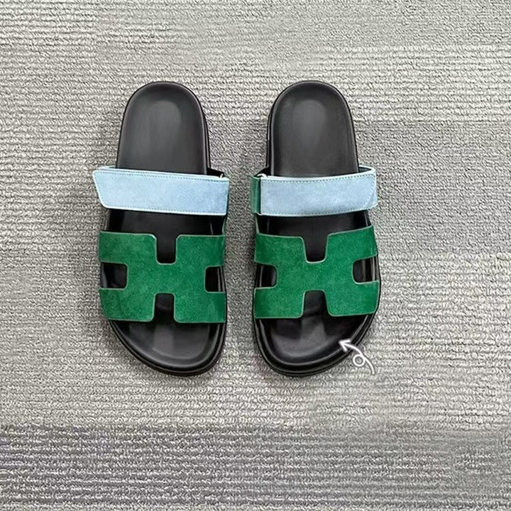 Damen Slip-on-Sandalen mit weichem Material
