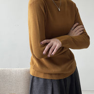 WW Halbturtleneck gebürsteter Soft-Touch-Pullover