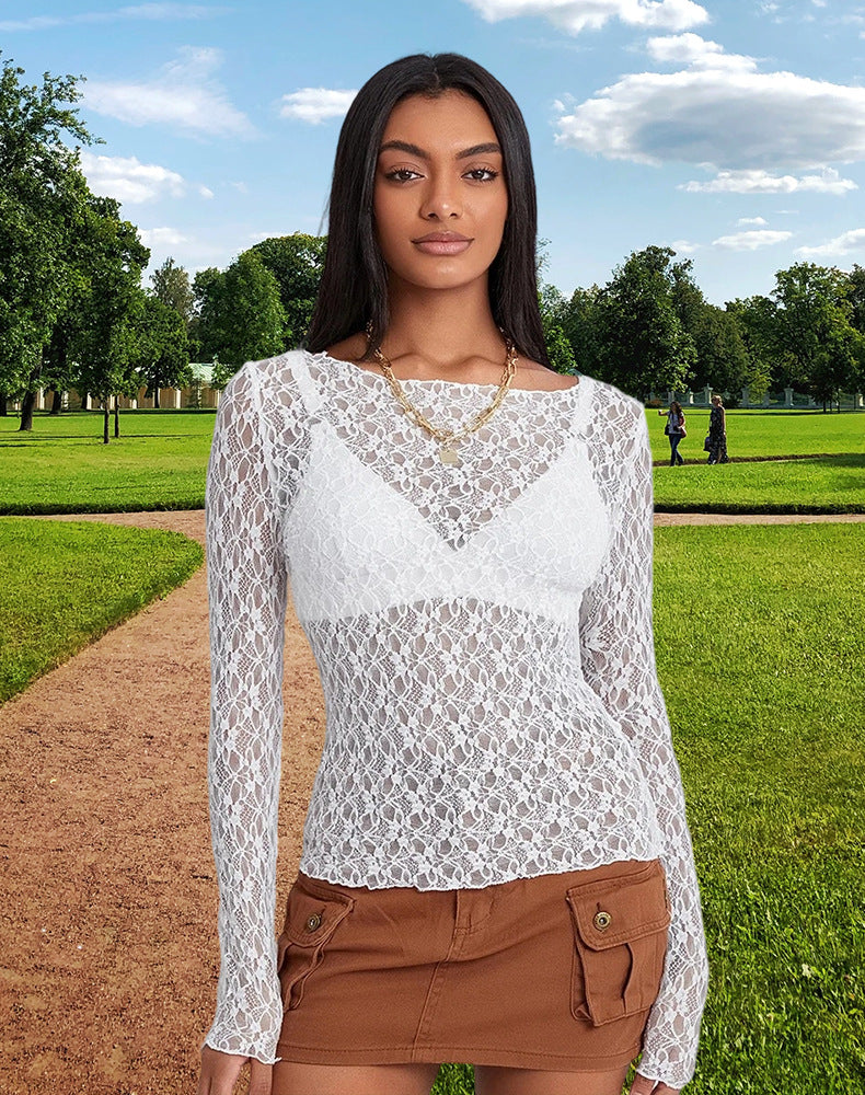 Damen Spitzenoberteil mit eleganter Passform und raffinierten Details WW