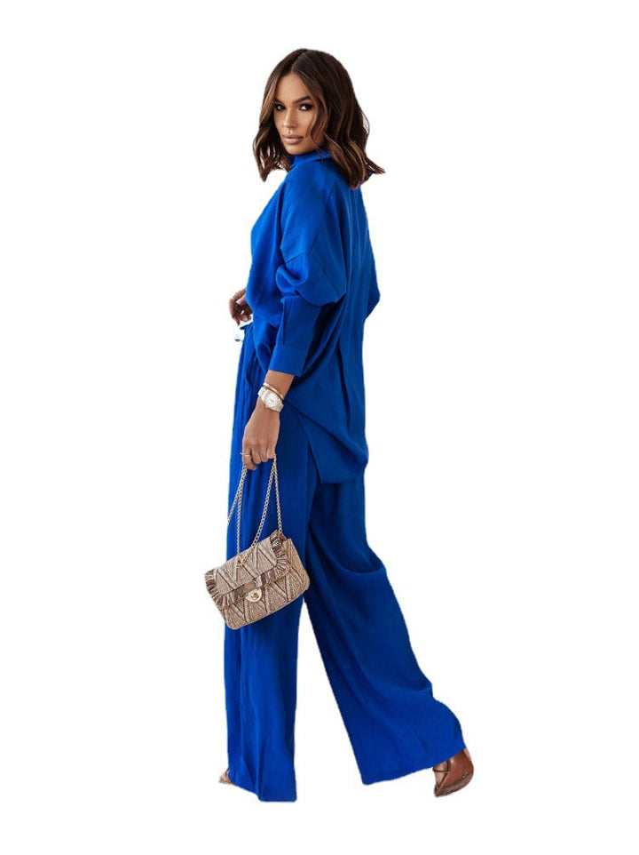 Damen lässiges Hemd mit weitem Schnitt und elegantem Stoff W&W Mode