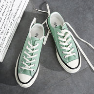 Damen Canvas Sneakers im klassischen Retro-Stil mit bequemer Gummisohle und schnelltrocknendem Obermaterial WW