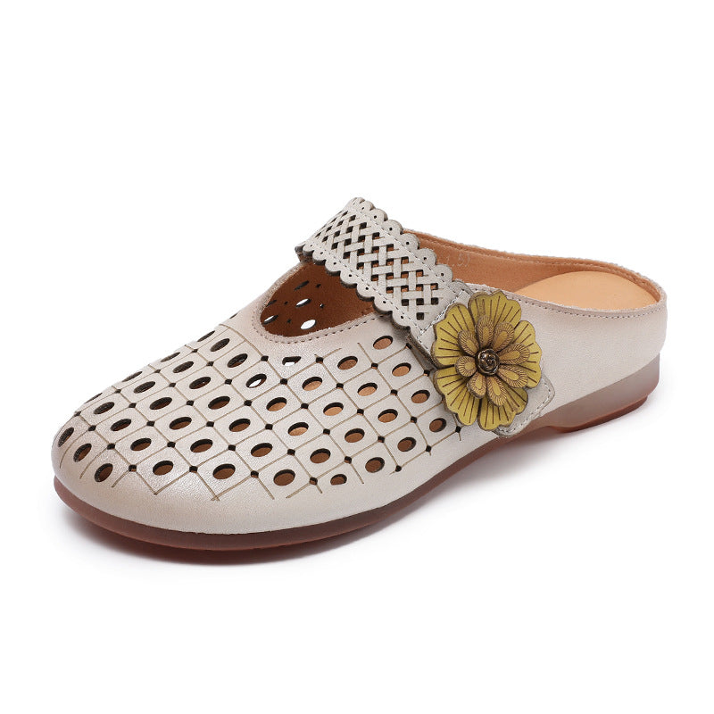 Damen Blumenschmuck Komfort Schlupf Clogs WW