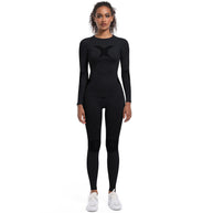 Damen Athletisches Kompressions-Set mit atmungsaktivem Elastic-Werkstoff WW
