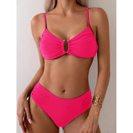 Damen Bikini-Set mit Raffungen und elegantem Ausschnitt WW
