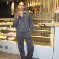 Damen sportlicher Freizeit-Loungewear mit Kragen WW