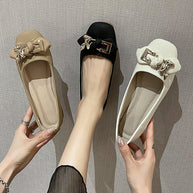 Damen Ballerinas mit dekorativer Schleifenapplikation und komfortabler Innensohle W&W
