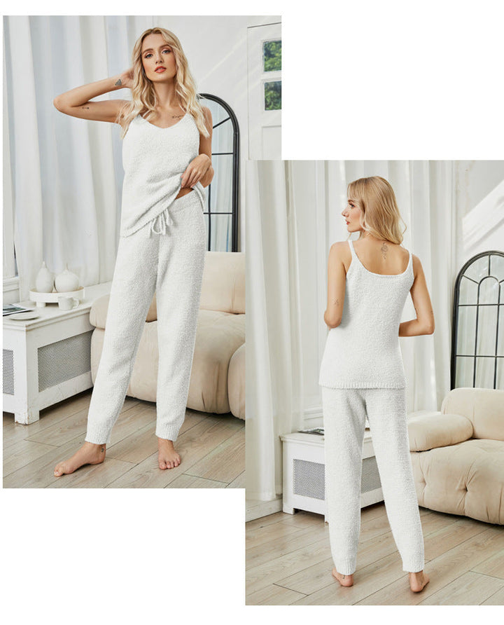 W&W Mode | Fleece Strick-Top Pyjama-Set