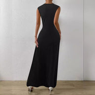 Damen Elegantes Abendkleid mit schickem Faltenwurf und figurbetontem Schnitt WW