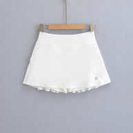 Damen Sportlicher Faltenrock mit integrierten Shorts WW