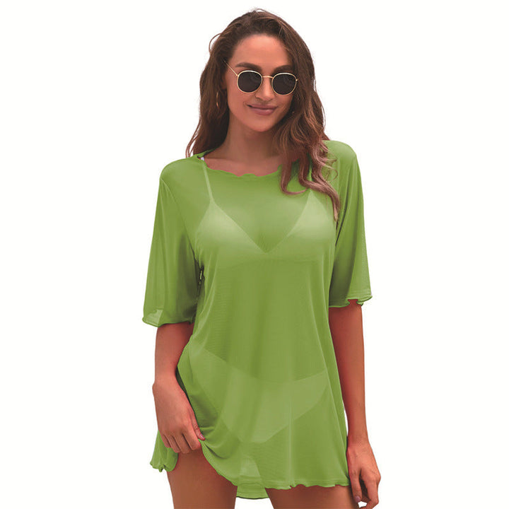 Damen Strandcoverup mit lässigem Schnitt W&W Mode