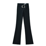Damen eleganter Bodysuit mit kontrastierendem Kragen WW